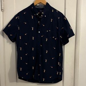 J. Crew Short Sleeve Button Down Hawaiian Collared Shirt